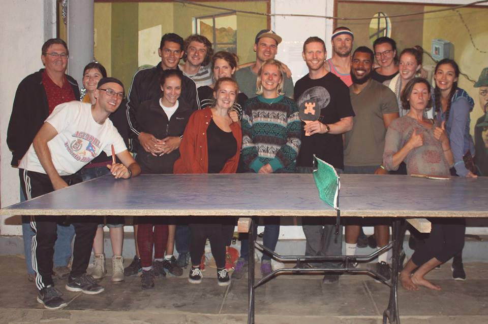 The first Sustainable Bolivia Ping Pong tournament. Founder, Erik Taylor, took home the gold.