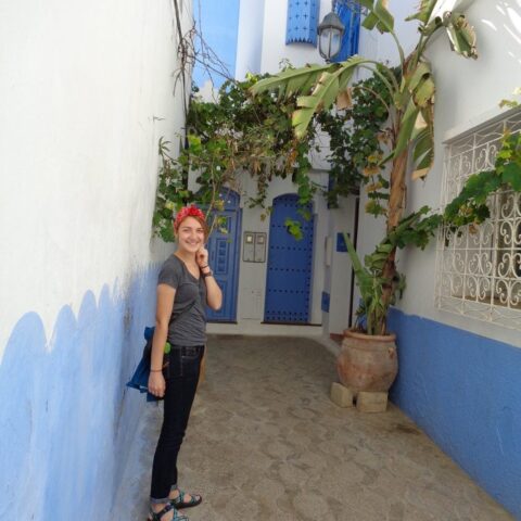 Sophie Nachman (UNC class of 2021) in Morocco, where she volunteered as a teaching assistant.